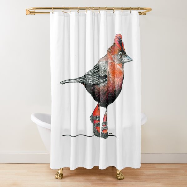 Item preview, Red Crested Finch in Buckle Boots designed and sold by JimsBirds.