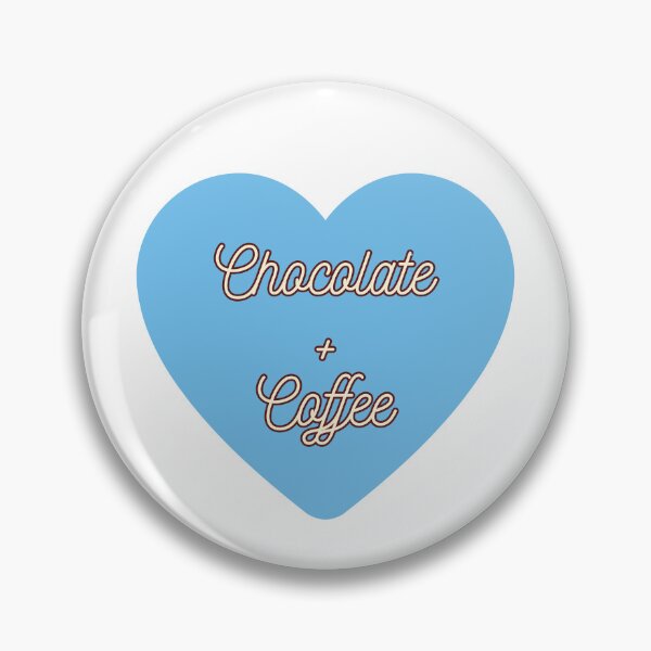 Item preview, Chocolate + Coffee,  on Blue Heart, Coffee Time designed and sold by AASparksDesigns.