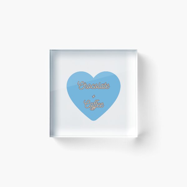 Item preview, Chocolate + Coffee,  on Blue Heart, Coffee Time designed and sold by AASparksDesigns.