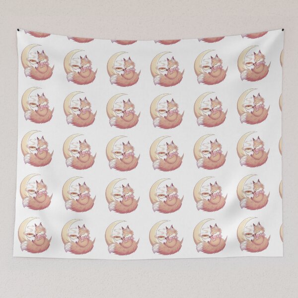 Item preview, Cute fox with tea designed and sold by AnstuStyles.