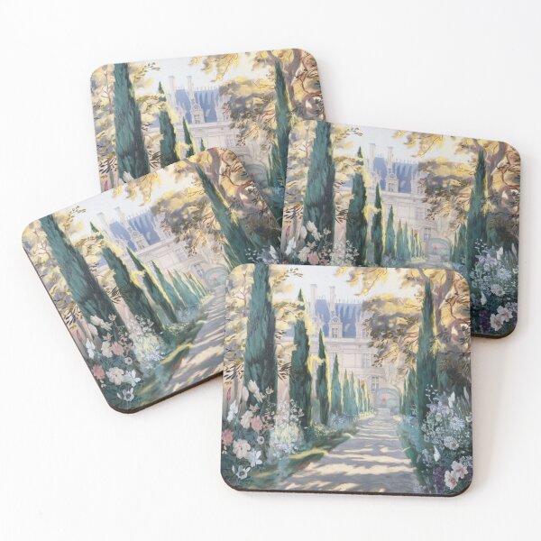 Item preview, French Château Pathway – Landscape Painting  designed and sold by CARRAANN.