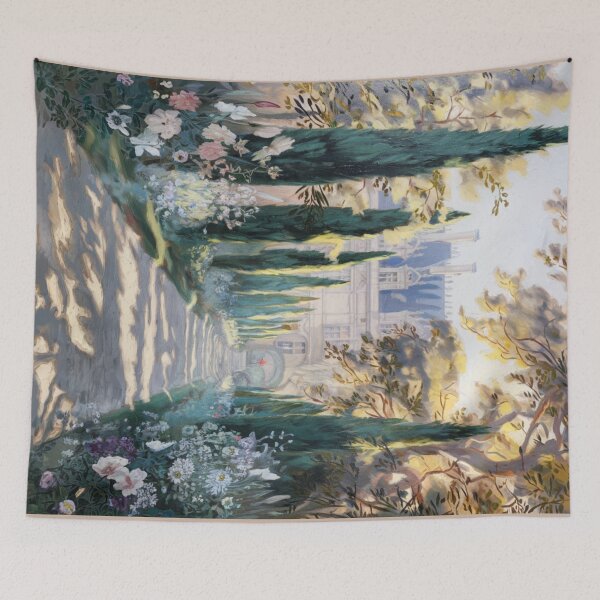 Item preview, French Château Pathway – Landscape Painting  designed and sold by CARRAANN.