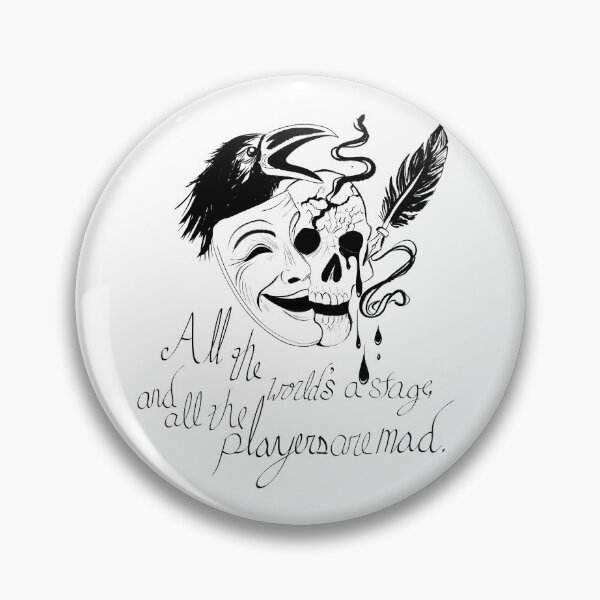 Item preview, All the world's a stage, and all the players are mad. designed and sold by Misplay Mastermind.