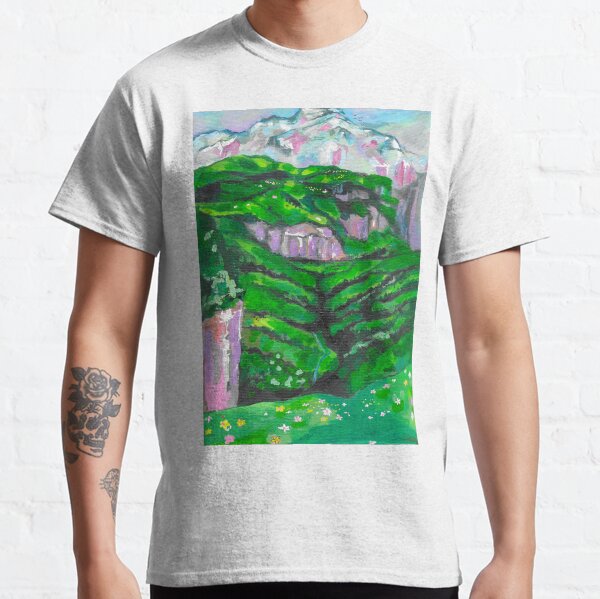 Vista previa del artículo con la obra «Lindo paisaje de montaña primaveral», diseñado y vendido por CreativeGirl222.