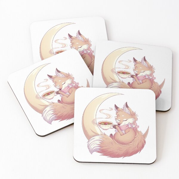 Item preview, Cute fox with tea designed and sold by AnstuStyles.