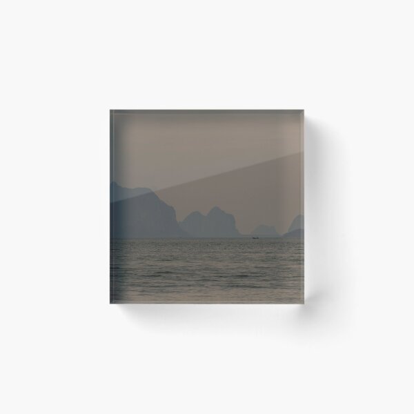 Item preview, Lone Boat Surrounded by Islands designed and sold by PitakChai93.
