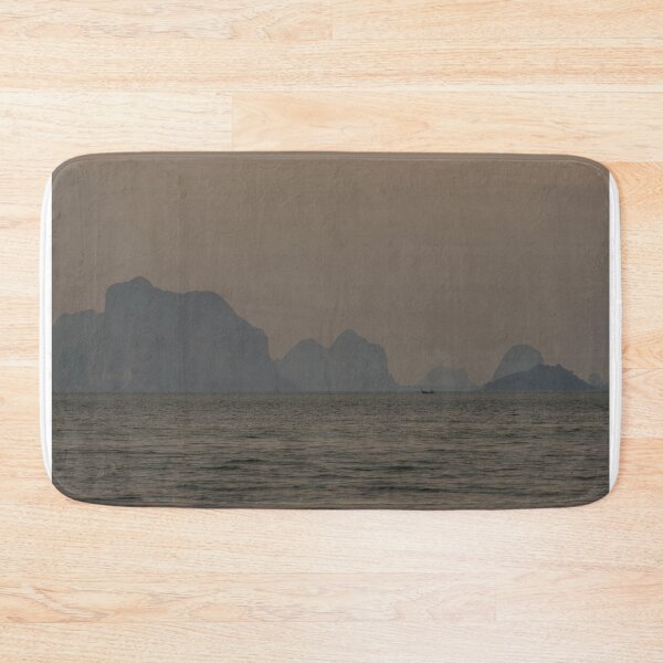 Item preview, Lone Boat Surrounded by Islands designed and sold by PitakChai93.