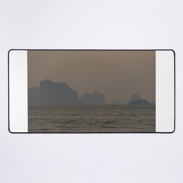 Item preview, Lone Boat Surrounded by Islands designed and sold by PitakChai93.