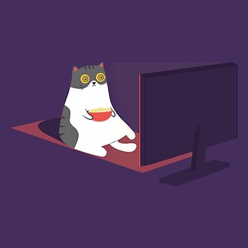 Artwork thumbnail, Catflix and Chill by cartoonbeing