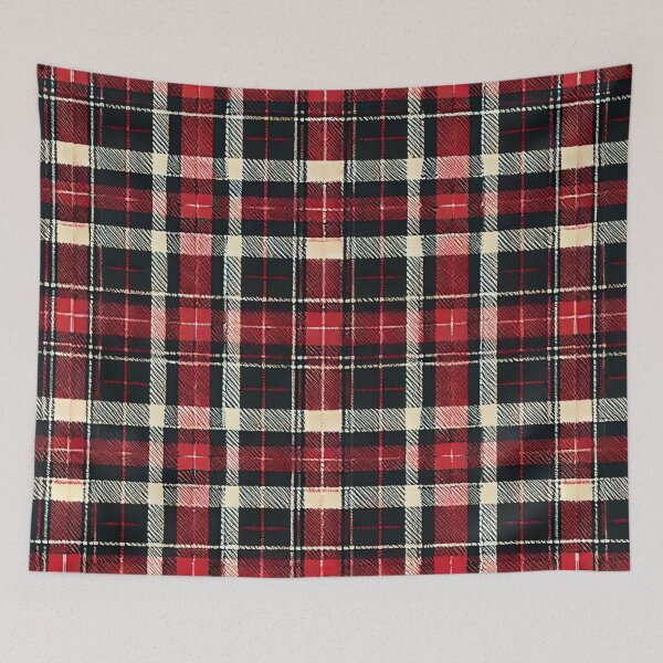 Item preview, Classic Red & Black Tartan: Timeless Plaid Elegance designed and sold by Meta2Physical.