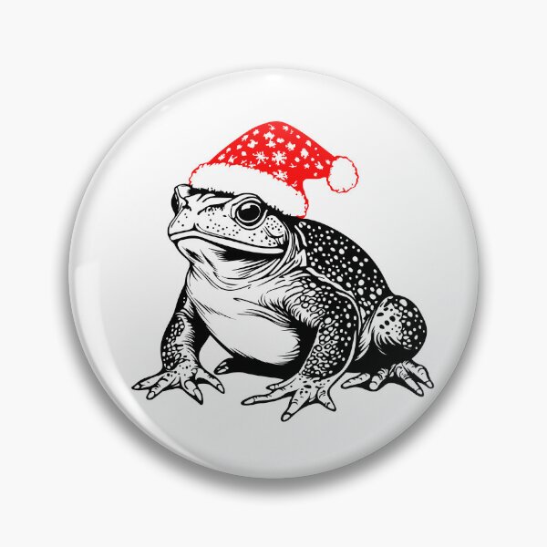 Item preview,  Festive Toad with Santa Hat designed and sold by JollyCritters.