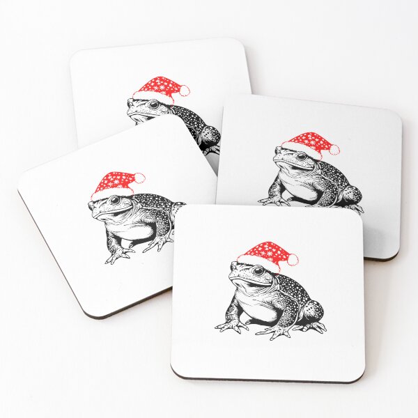 Item preview,  Festive Toad with Santa Hat designed and sold by JollyCritters.