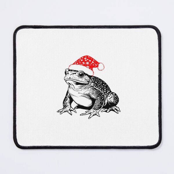 Item preview,  Festive Toad with Santa Hat designed and sold by JollyCritters.