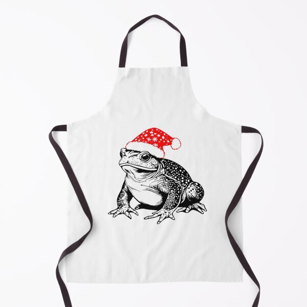 Item preview, Festive Toad with Santa Hat designed and sold by JollyCritters.