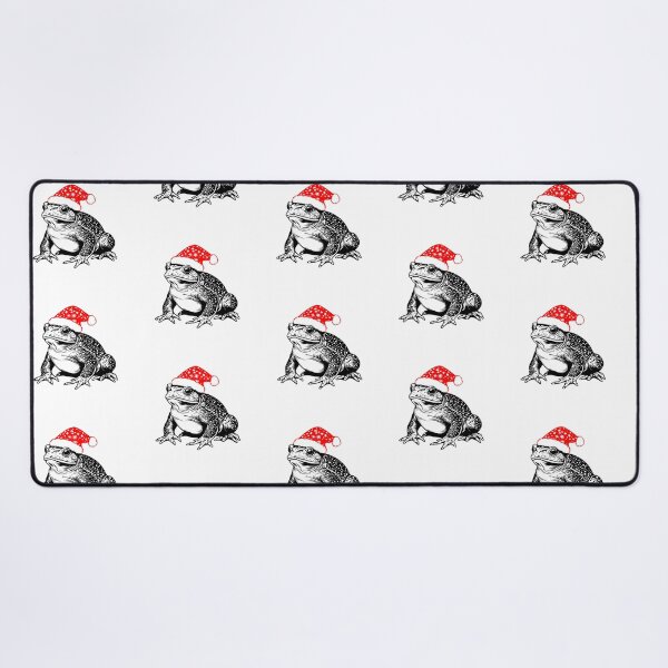 Item preview, Festive Toad with Santa Hat designed and sold by JollyCritters.