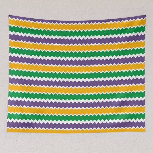 Item preview, NOLA Mardi Gras Chevrons designed and sold by PSCSCo.