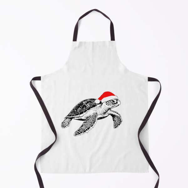 Item preview, Santa Hat Green Sea Turtle designed and sold by JollyCritters.