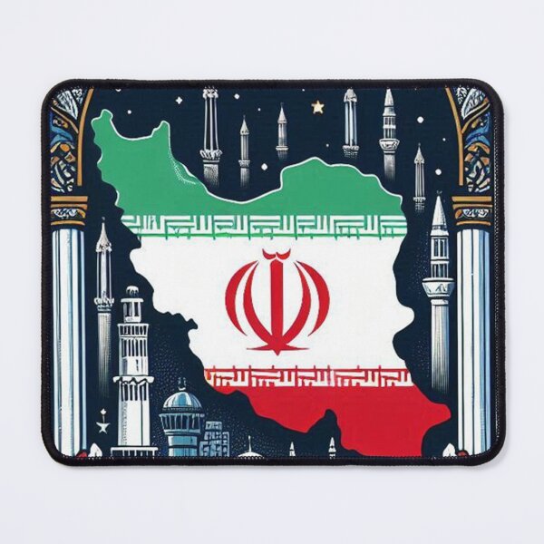 Item preview, Iran Flag Map Sticker designed and sold by ryanapples2.