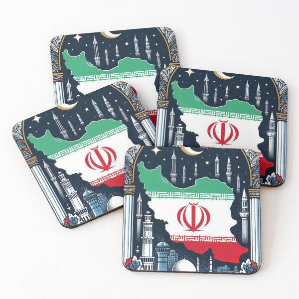 Item preview, Iran Flag Map Sticker designed and sold by ryanapples2.