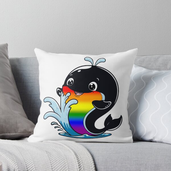 Item preview, Kawaii Rainbow Whale - LGBTQ Rainbow Pride Design designed and sold by Travelslightly.