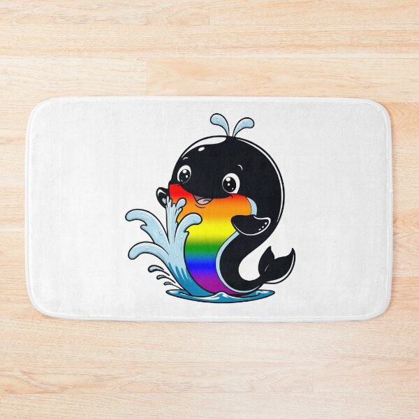 Item preview, Kawaii Rainbow Whale - LGBTQ Rainbow Pride Design designed and sold by Travelslightly.