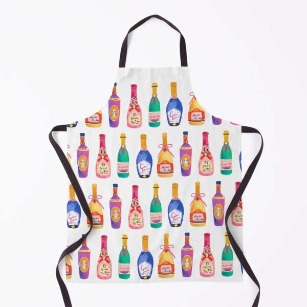 Item preview, Colorful Champagne Cocktail Wine Bottle Pattern designed and sold by Natasha May Design.