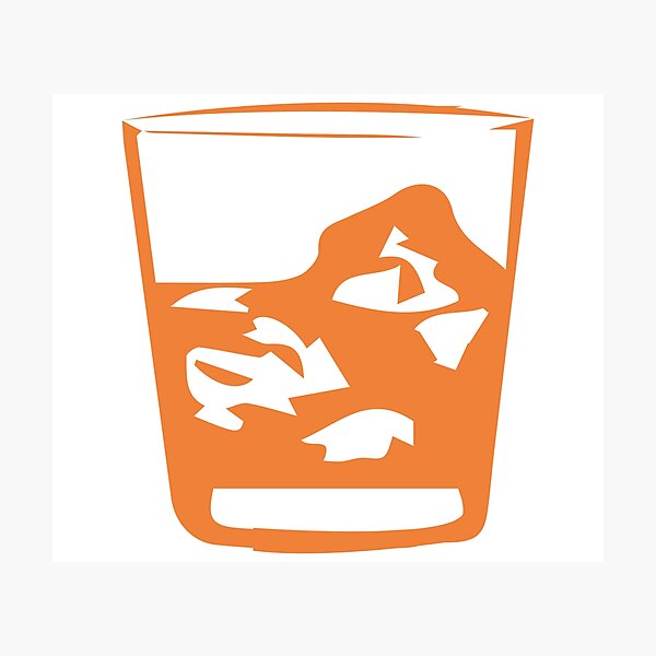 Item preview, A glas of whiskey designed and sold by Sandra78.
