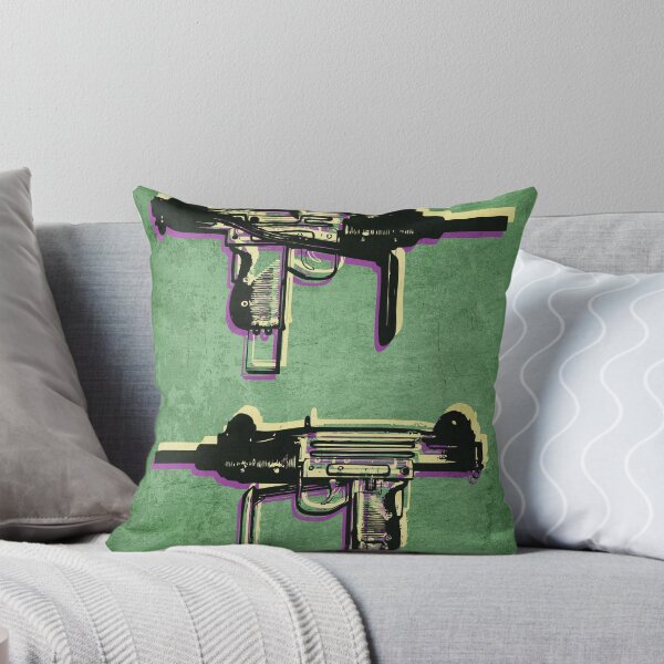 Item preview, Mini Uzi Sub Machine Gun on Green designed and sold by ArtPrints.