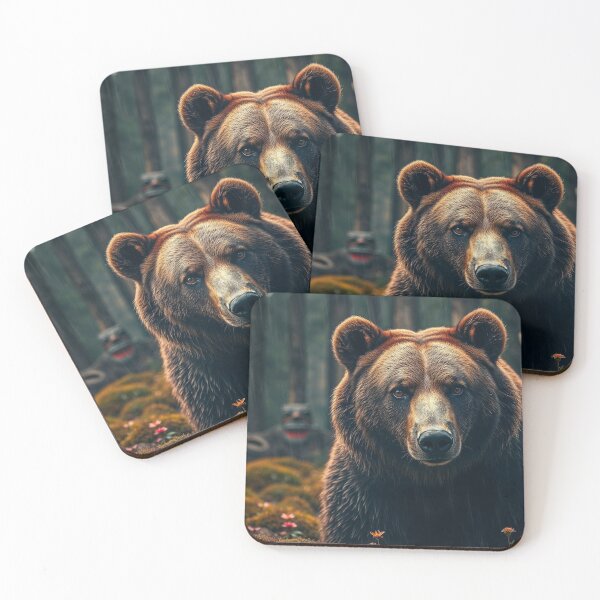 Item preview, Haida Gwaii Grizzly and Totems designed and sold by Skye Ryan-Evans.