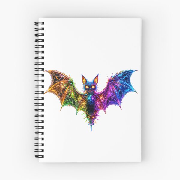 Item preview, Neon Cyber Bat – Glowing Geometric Wings designed and sold by GloriousArtSKD.