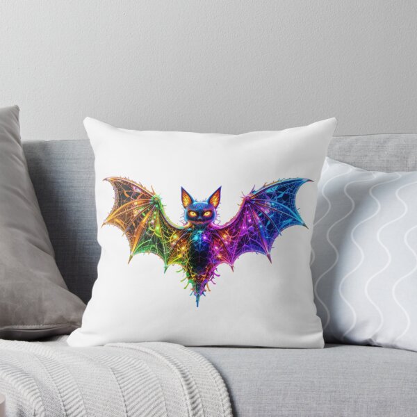 Item preview, Neon Cyber Bat – Glowing Geometric Wings designed and sold by GloriousArtSKD.