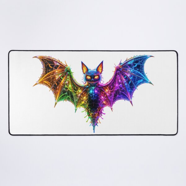 Item preview, Neon Cyber Bat – Glowing Geometric Wings designed and sold by GloriousArtSKD.
