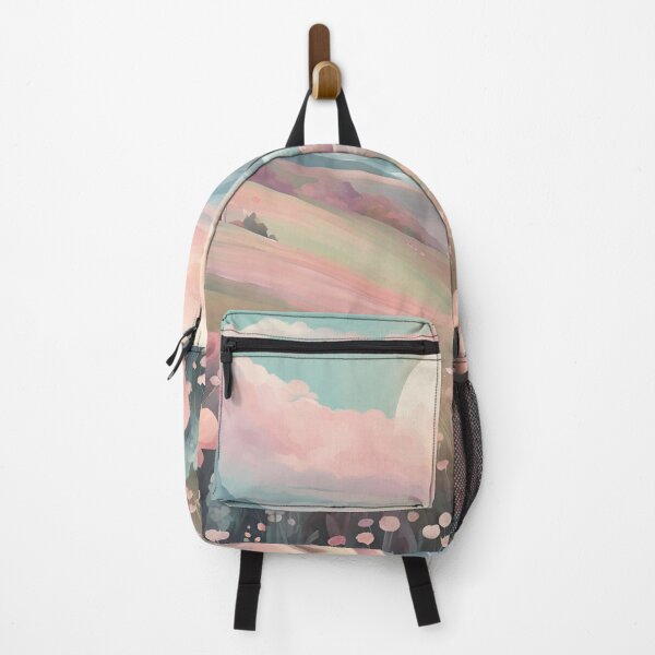 Item preview, Dreamy Pastel Sunset Over Flower Fields designed and sold by weebeearts.