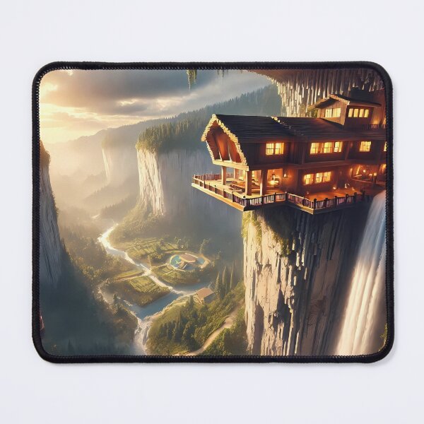 Item preview, Minecraft House on a cliff designed and sold by Psychacharm.