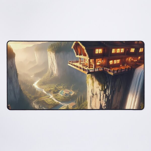 Item preview, Minecraft House on a cliff designed and sold by Psychacharm.