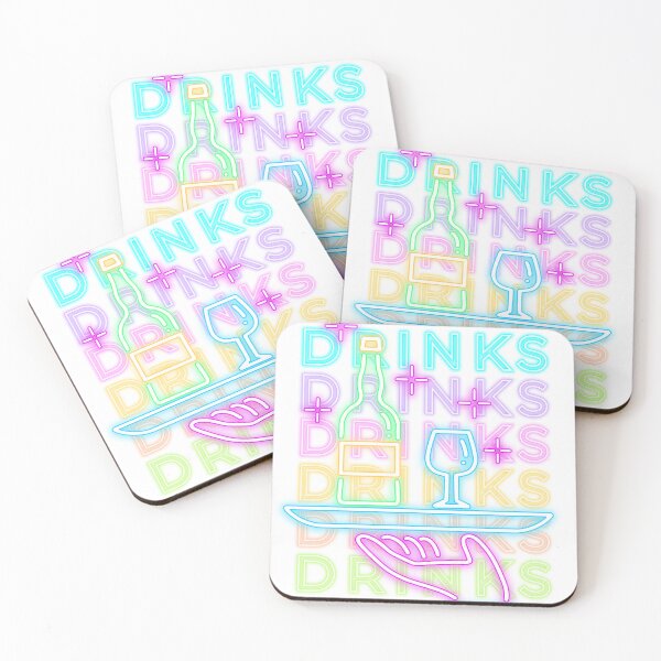 Item preview, Waiter Neon Drinks Tray designed and sold by Shakesipserve.