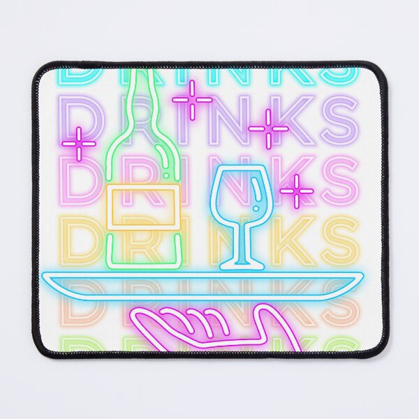 Item preview, Waiter Neon Drinks Tray designed and sold by Shakesipserve.