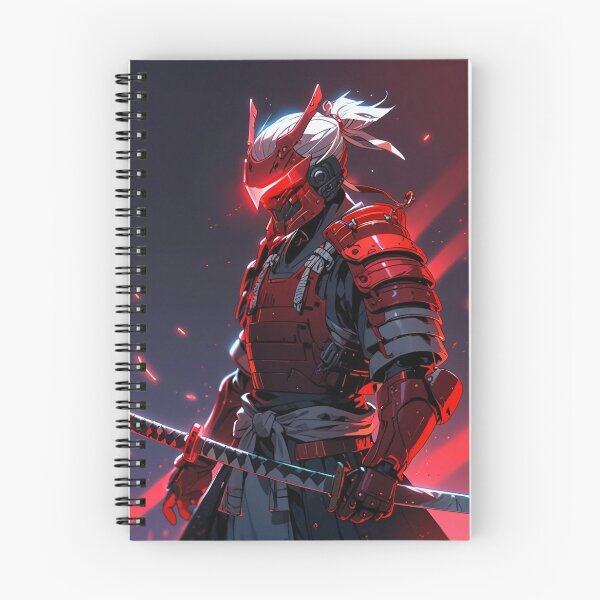 Item preview, Cyber Samurai Warrior - High-Tech Ronin with Red Visor designed and sold by ShadowTek.