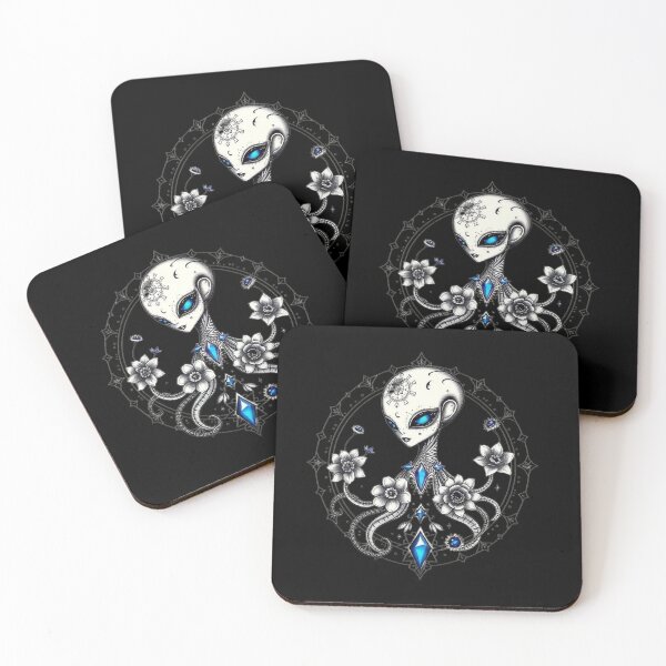 Item preview, Blue Gems and Flowers designed and sold by Pebbledrops.
