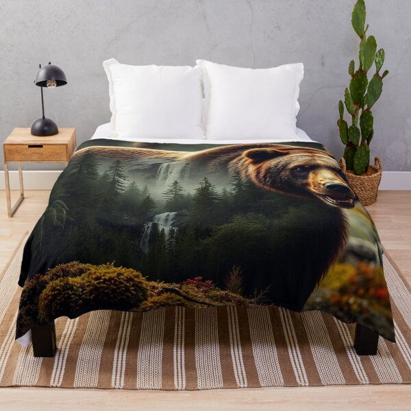 Item preview, Wild Grizzly in the Woods designed and sold by Skye Ryan-Evans.
