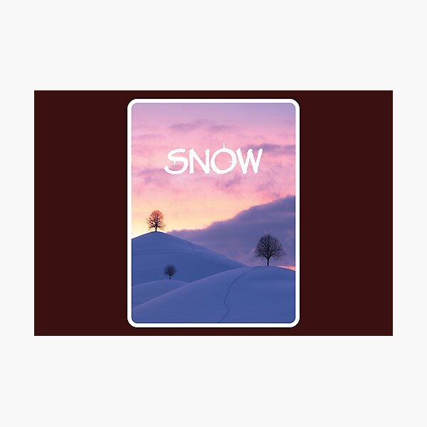 Item preview, snowy sunset	 designed and sold by issa ayech.