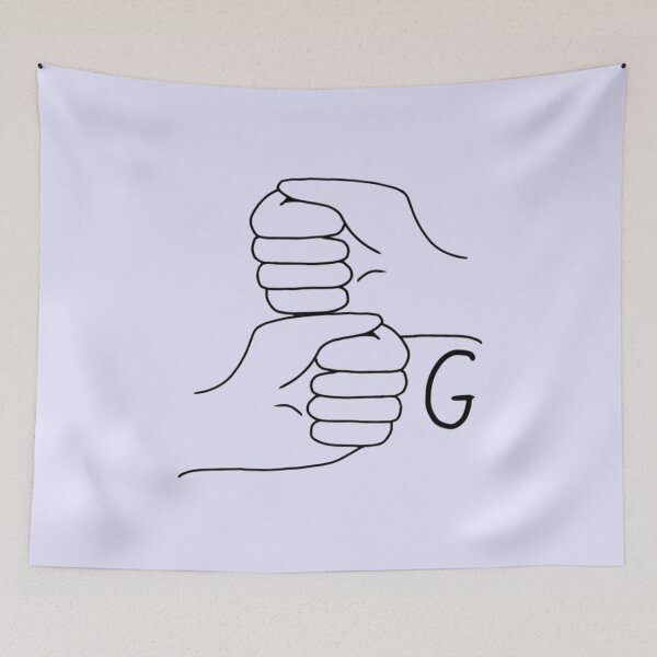 Item preview, BSL letter sign G designed and sold by Artistkhg.