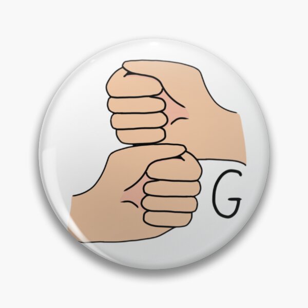 Item preview, BSL letter sign G designed and sold by Artistkhg.