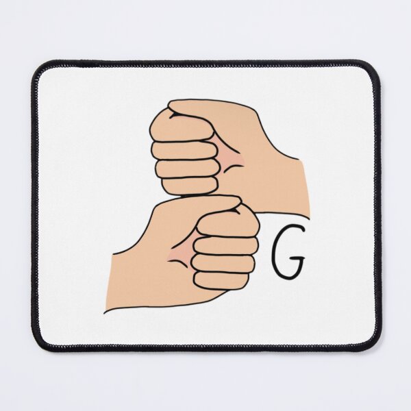 Item preview, BSL letter sign G designed and sold by Artistkhg.