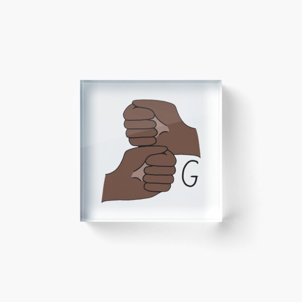 Item preview, BSL letter sign G designed and sold by Artistkhg.