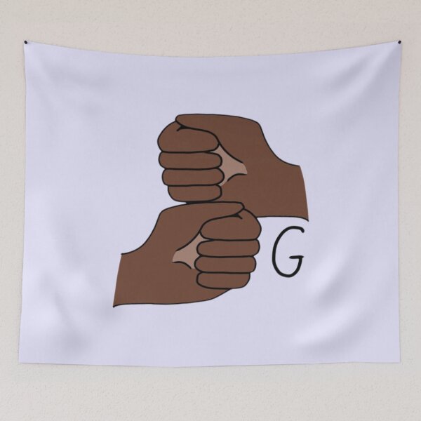 Item preview, BSL letter sign G designed and sold by Artistkhg.