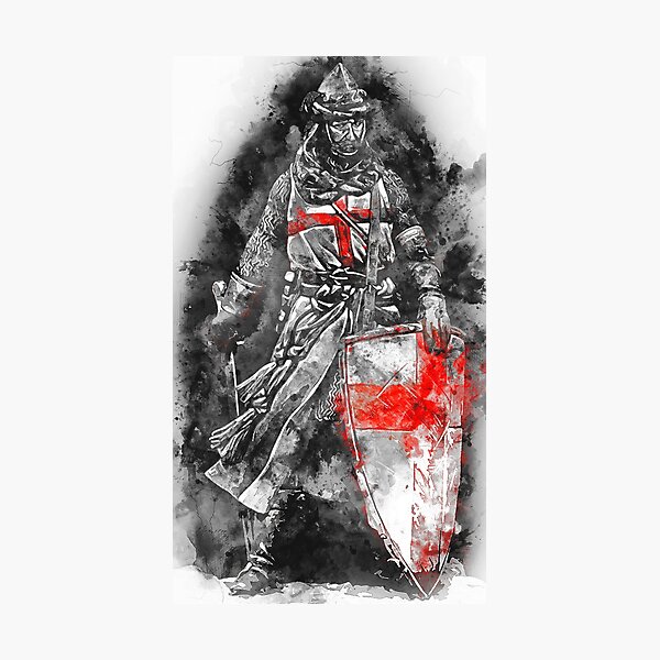 Artikelvorschau, Alter Templerritter entworfen und verkauft von AM FineArtPrints.