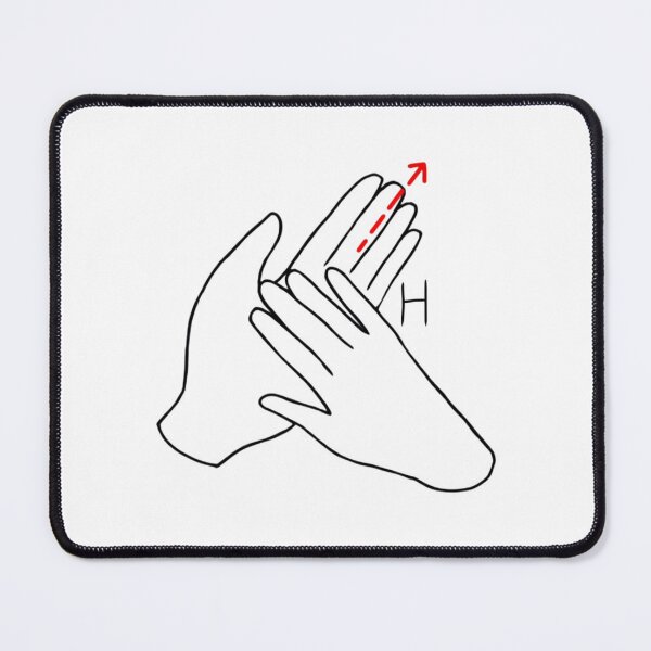 Item preview, BSL letter sign H designed and sold by Artistkhg.