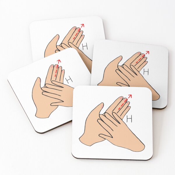 Item preview, BSL letter sign H designed and sold by Artistkhg.