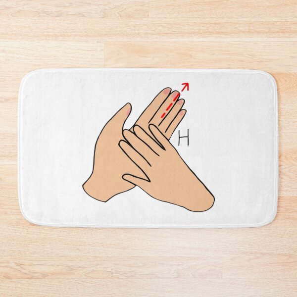Item preview, BSL letter sign H designed and sold by Artistkhg.